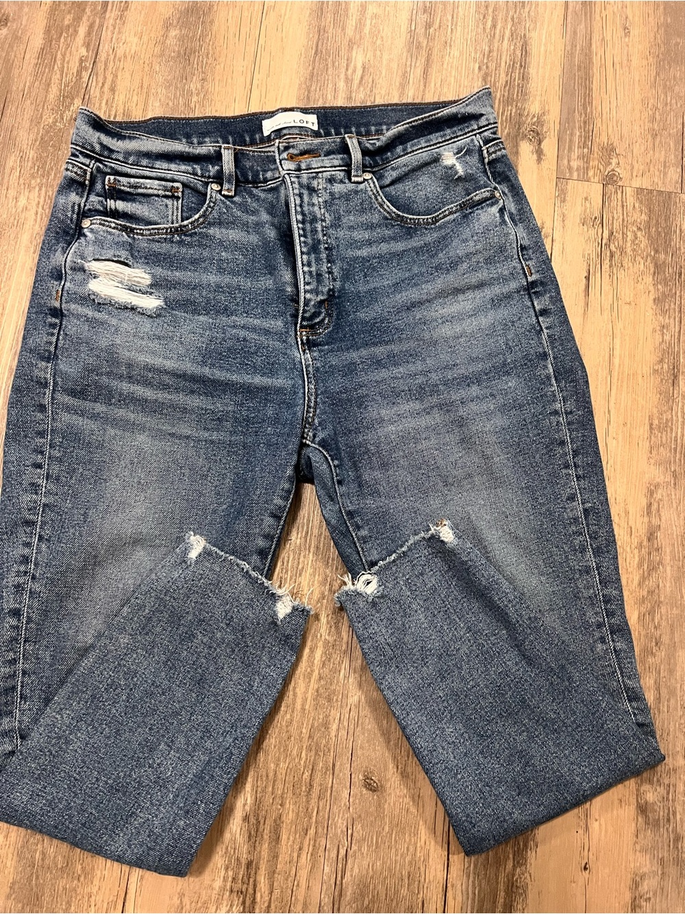 Loft High Rise Skinny Ankle Jeans, size 31P